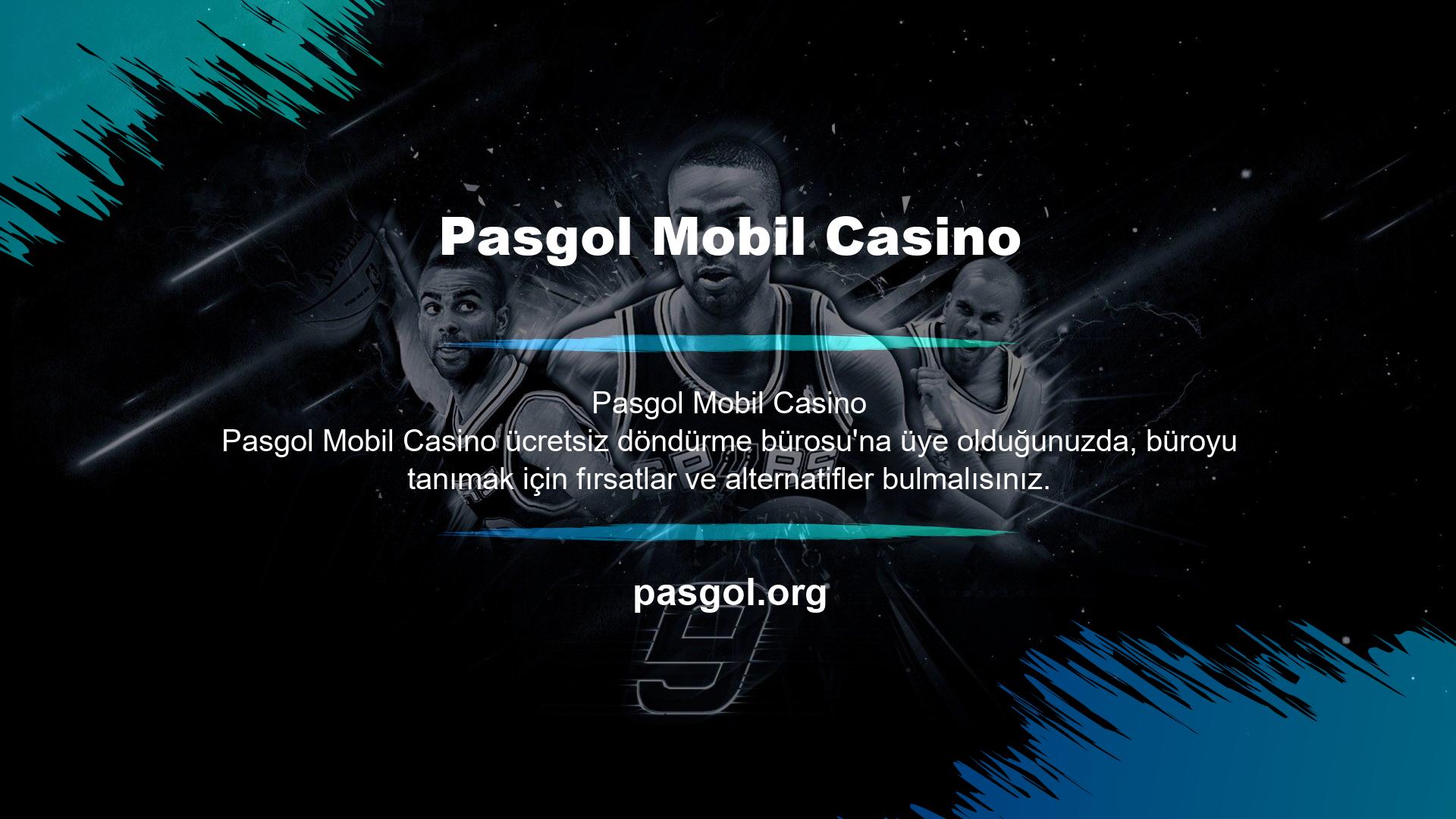 Bu noktada Pasgol mobil casino bedava çevirme seçeneği üyeler için cazip bir fırsattır