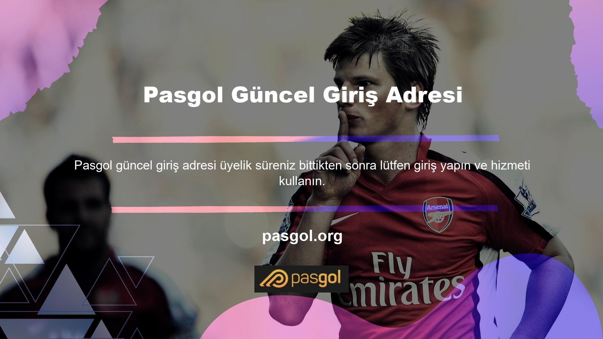 Kayıt olmak için öncelikle Pasgol ana sayfasında üyelik işlemini tamamlamalı ve site onayını beklemelisiniz